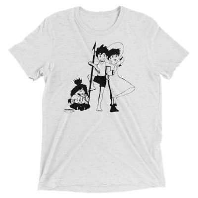 Adnan Wa Leena (Conan the Future Boy) 80s Cartoon - Vintage Fitted Look T-Shirt